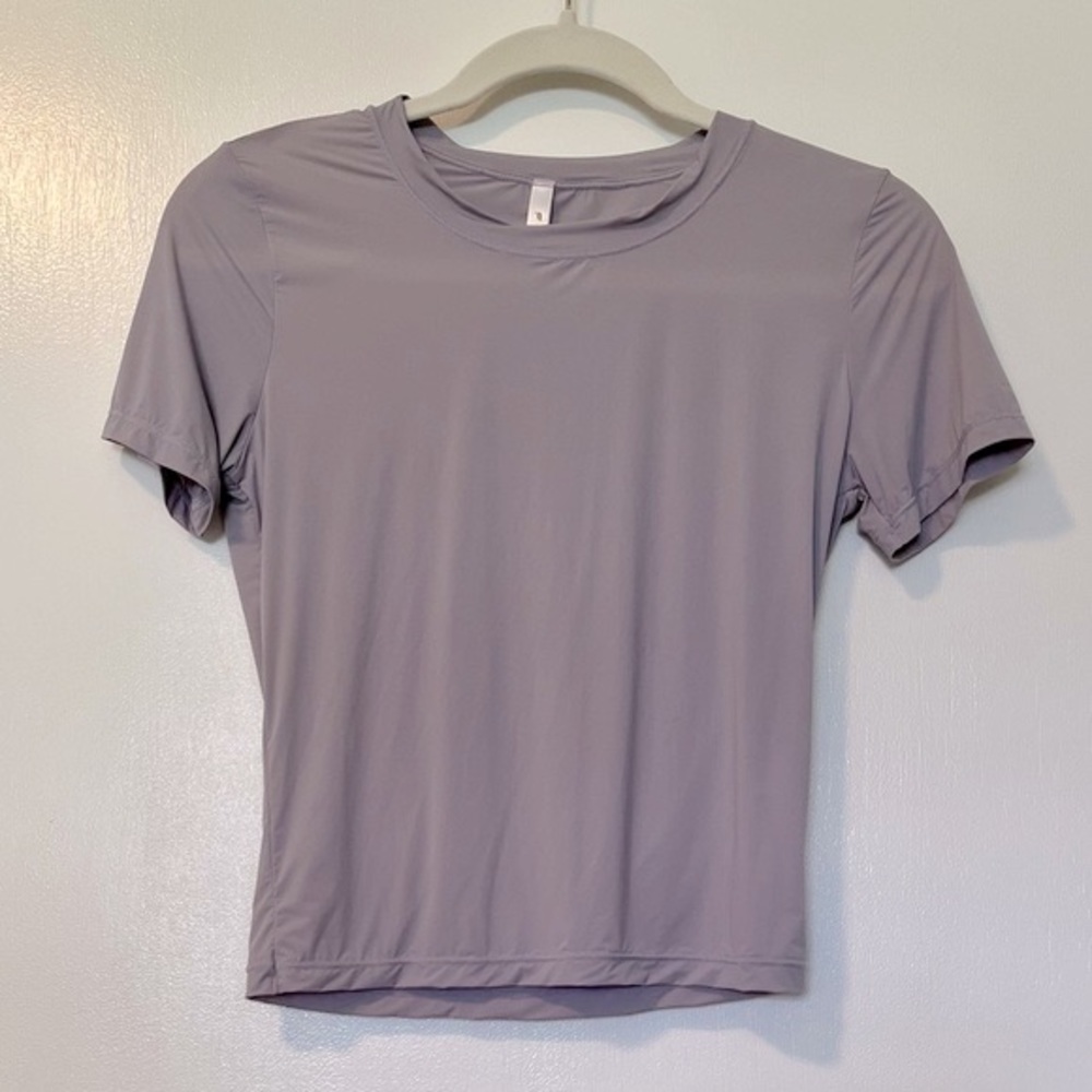 Fabletics Fine Touch Short-Sleeve Tee Purple